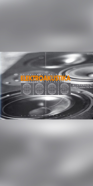 Cartel IV JORNADAS DE MÚSICA ELECTROACÚSTICA