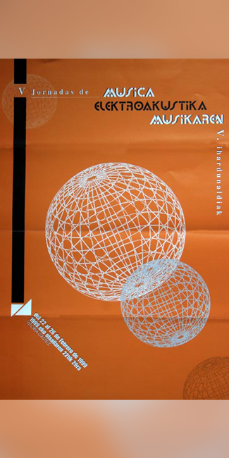 Cartel V JORNADAS DE MÚSICA ELECTROACÚSTICA