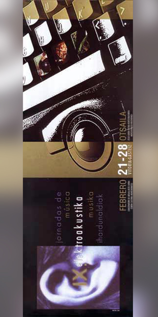 Cartel IX JORNADAS DE MÚSICA ELECTROACÚSTICA