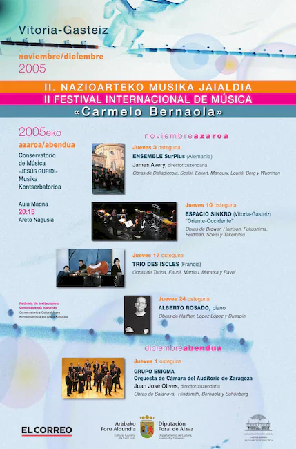 Cartel II CICLO INTERNACIONAL DE MÚSICA CONTEMPORÁNEA