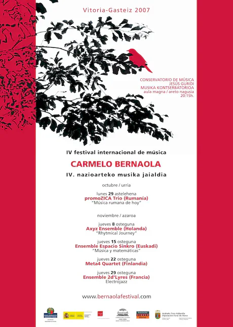 Cartel IV CICLO INTERNACIONAL DE MÚSICA CONTEMPORÁNEA