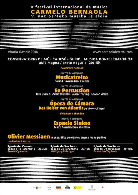 Cartel V CICLO INTERNACIONAL DE MÚSICA CONTEMPORÁNEA