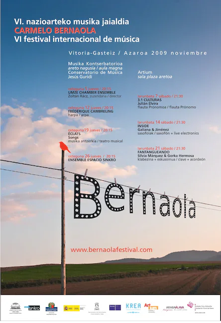 Cartel VI CICLO INTERNACIONAL DE MÚSICA CONTEMPORÁNEA