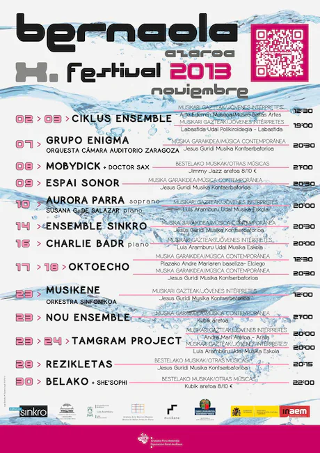 Cartel X CICLO INTERNACIONAL DE MÚSICA CONTEMPORÁNEA