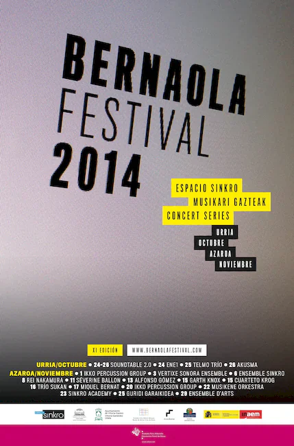 Cartel XI CICLO INTERNACIONAL DE MÚSICA CONTEMPORÁNEA