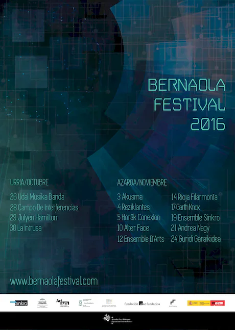 Cartel XIII CICLO INTERNACIONAL DE MÚSICA CONTEMPORÁNEA